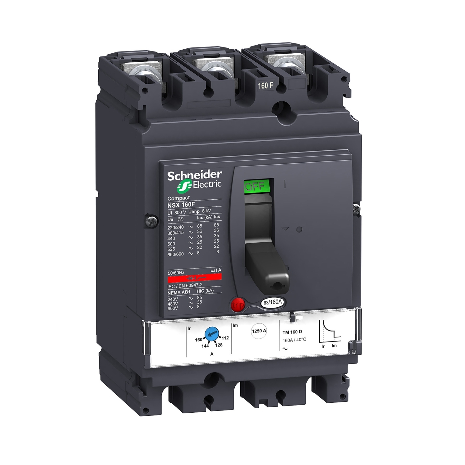 Avtomat 36kA LV430631 125A Schneider