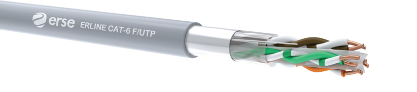 ERLINE CAT-6 F/UTP Zəif axın kabeli